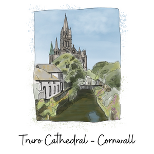 Truro Cathedral, Cornwall - Art Print - HartandDesign