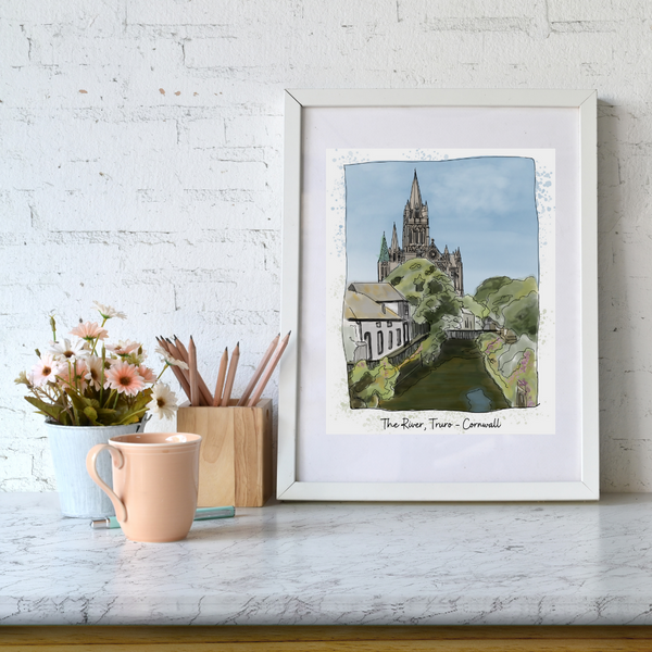 Truro Cathedral, Cornwall - Art Print - HartandDesign