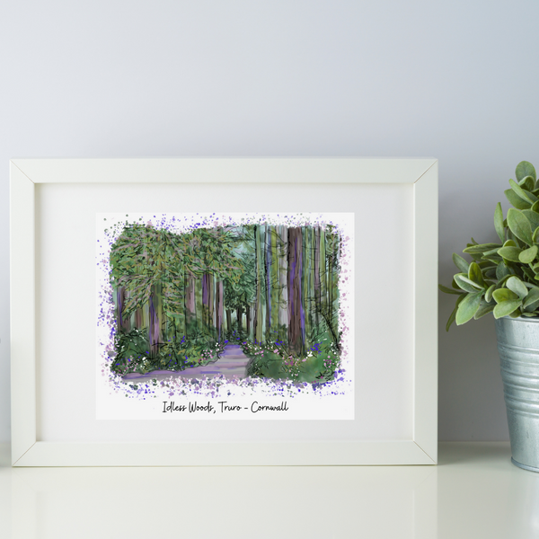 Art of Cornwall - Idless Woods, Cornwall - Art Print - HartandDesign